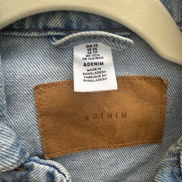 EUC-H&M Blue Denim Jacket : woman’s xs - Picture 4 of 7